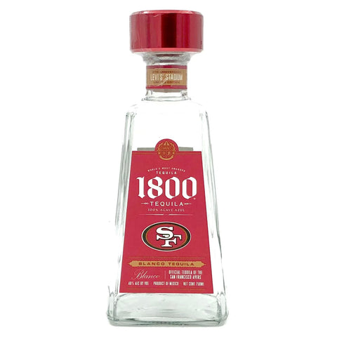 San Francisco 49ers Limited Edition 1800 Blanco Tequila 750ml Bottle