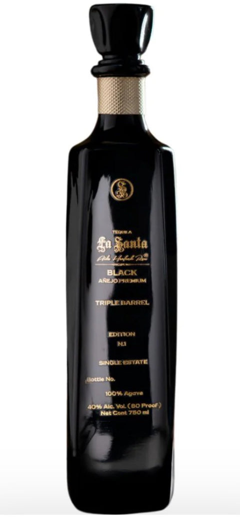 La Santa Black Premium Triple Barrel Añejo Tequila