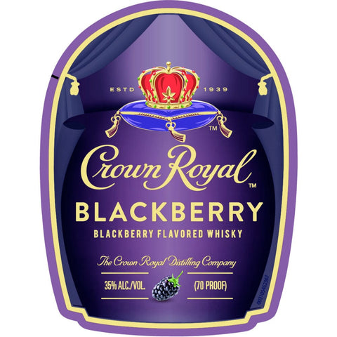 Crown Royal Blackberry Flavored Whisky Front Label