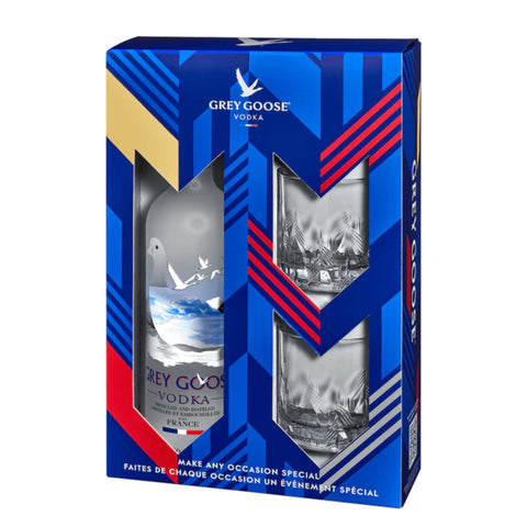 Grey Goose Vodka W/Two Glasses 750ml