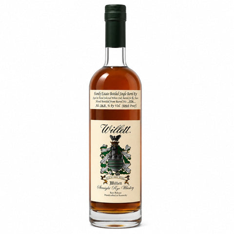 Willett Family Estate "Make You Feel That Way" 6 Year Rye Whiskey Cask #1154 750ml on the white background