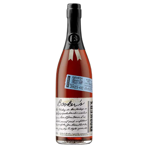 Booker's 2025-02 "By The Pond" 7 Year Old Bourbon bottle on a white background.