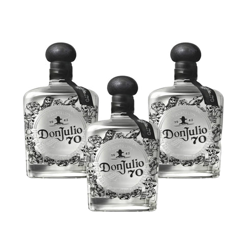 Don Julio 70th Día de Muertos Cristalino Tequila 2024 Edition Box and Bottle