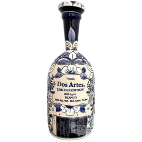 Dos Artes Skull 2021 Limited Edition Blanco Tequila 1 Liter Bottle Back