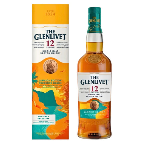 Glenlivet 12 Year Jamaica Edition Treasure Beach Rum Cask Finish Scotch Whisky 750ml Bottle