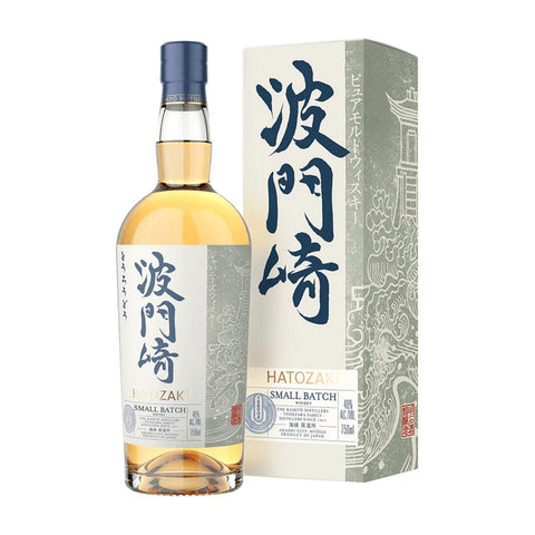 Hatozaki Small Batch Japanese Whisky with gift box.