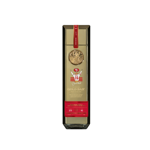 49ers Gold Bar Joe Montana Limited Edition Whiskey Blend No. 273 750ml Bottle
