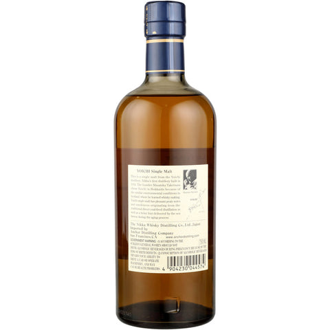 Nikka Yoichi Single Malt Whisky Back of Bottle
