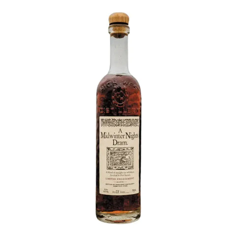 Bottle of 'High West A Midwinter Night's Dram Act 13' on a white background