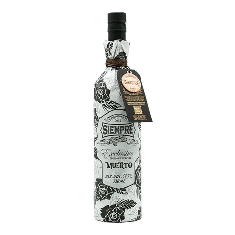 Siempre Exclusivo Muerto Blanco Tequila With paper
