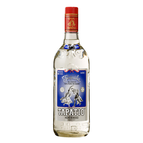 Bottle of Tapatio Tequila on a white background