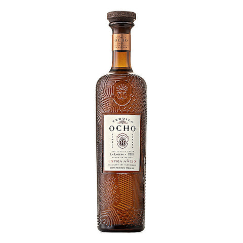 Tequila Ocho Extra Añejo La Mula 2021 Label Detail