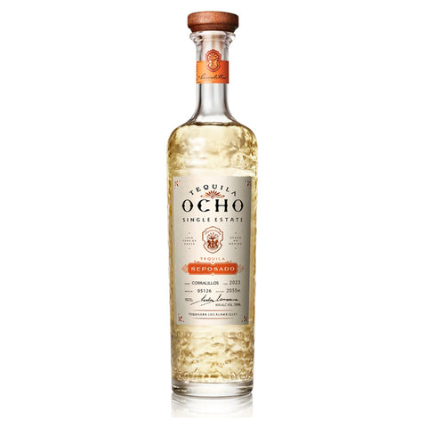 Tequila Ocho Bundle — Reposado Tequila 750ml bottle, rested 8 weeks and 8 days in ex-whiskey barrels