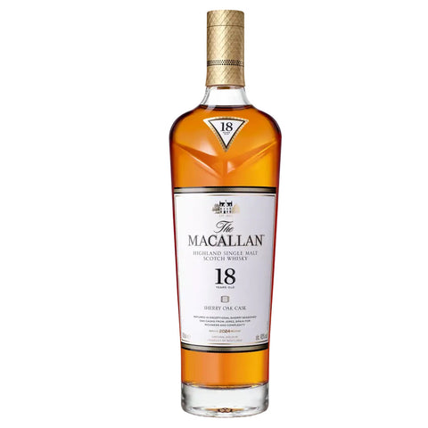 The Macallan 18 Year Sherry Oak Cask Scotch Whisky 2024 Release Bottle