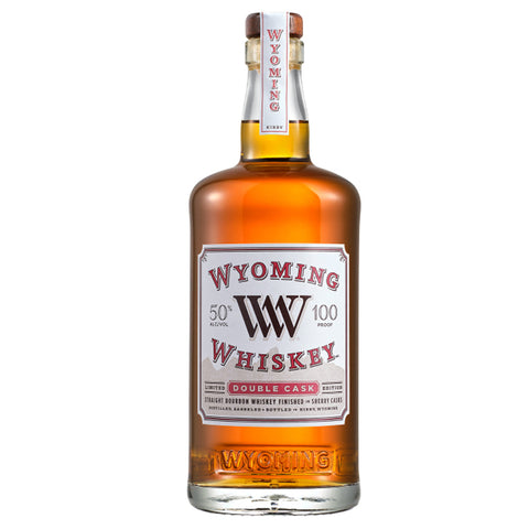 Wyoming Double Cask Bourbon Whiskey Front of Bottle