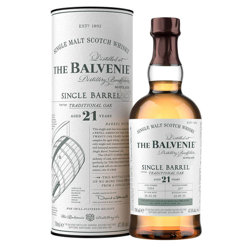 The Balvenie 21 Yr Old Single Barrel Traditional Oak 750ml