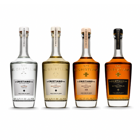 El Cristiano Tequila Combo Pack (4 x 750 ml)