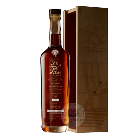 Don Pilar Extra Añejo Tequila bottle with box