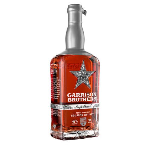 Garrison Brothers Single Barrel Bourbon Whiskey Side View