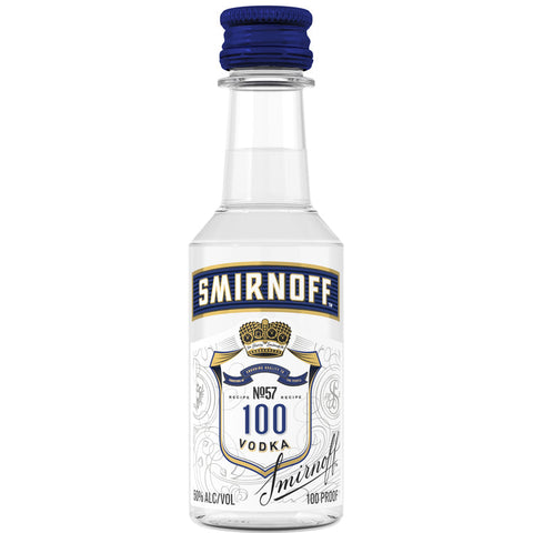 Smirnoff 100 Proof Vodka 50 ml