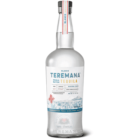 Image of the front of Teremana Blanco small batch Tequila 750 ml.