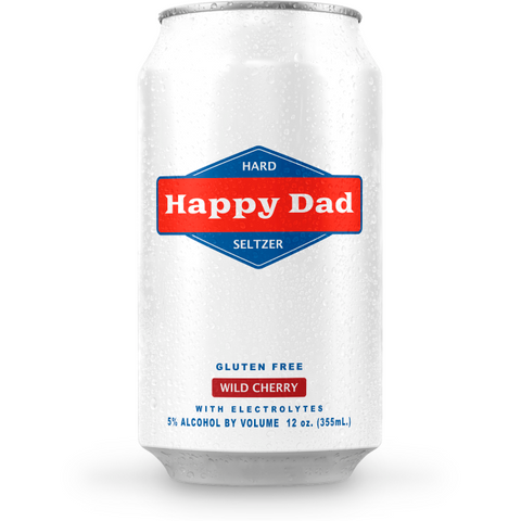 Happy Dad Can of Wild Cherry Seltzer